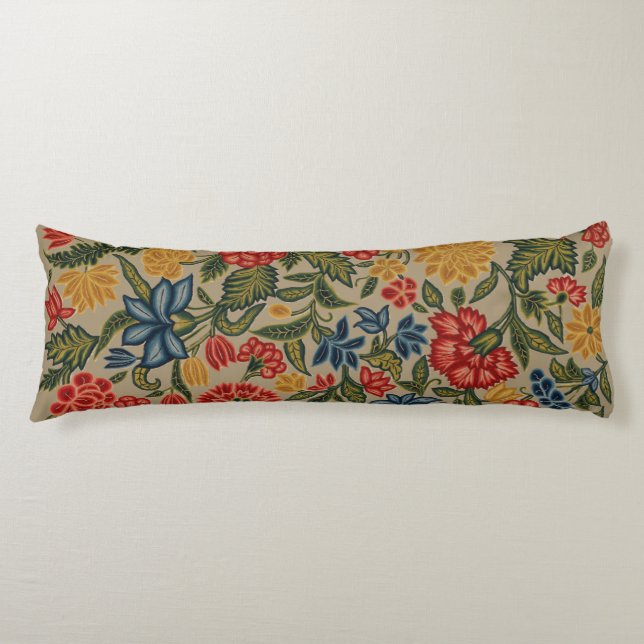 Coussins Longs Vintage Floral Garden Artwork (Devant)