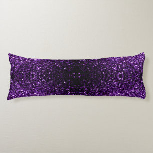 Coussins Longs Violet foncé faux paillettes brillantes scintillen