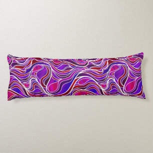 Coussins Longs Vitrail violet Abstrait