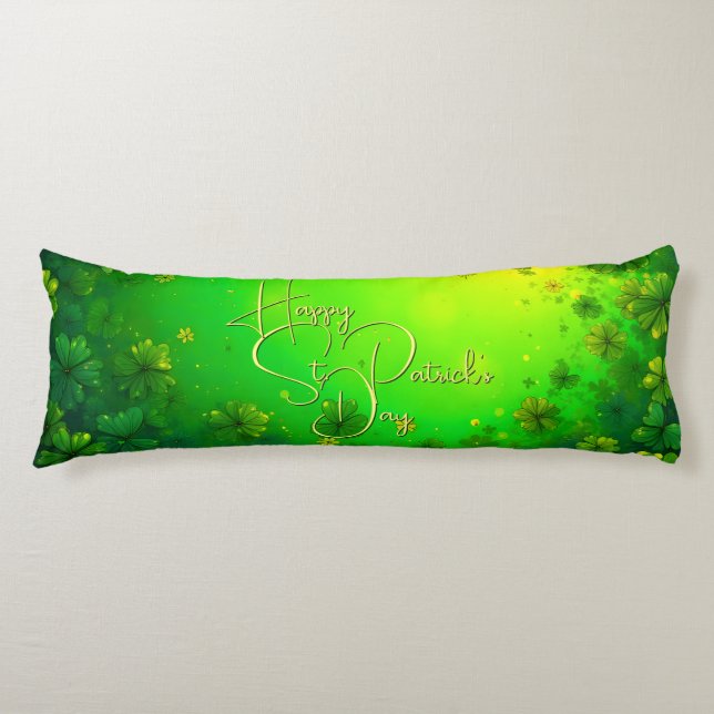Coussins Longs Vœux de fête de la Saint-Patrick (Devant)