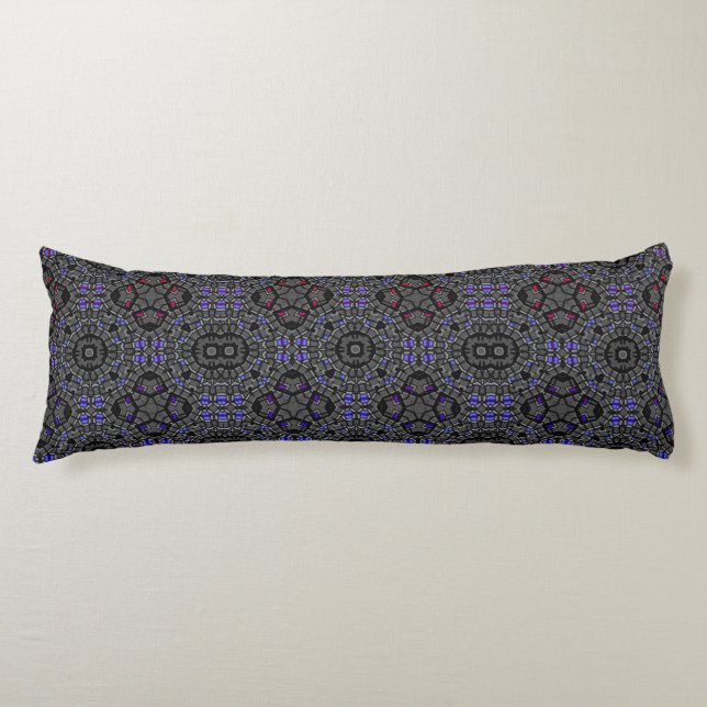 Coussins Longs Volume treize kaléidoscope art huit (Devant)