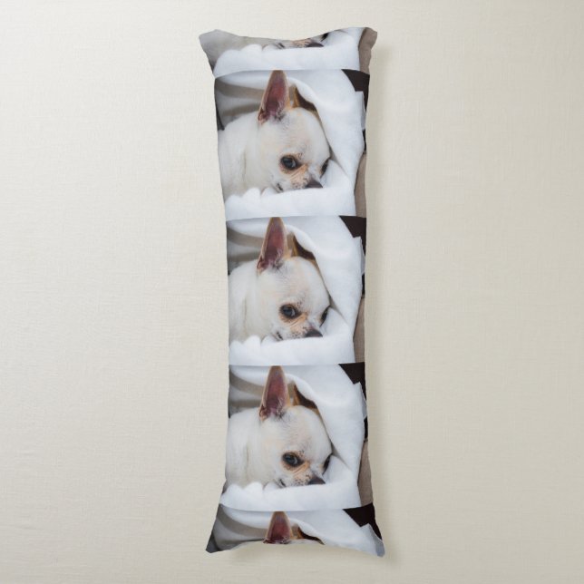Coussins Longs Votre chiot chien de compagnie photo personnalisée (Devant (Vertical))