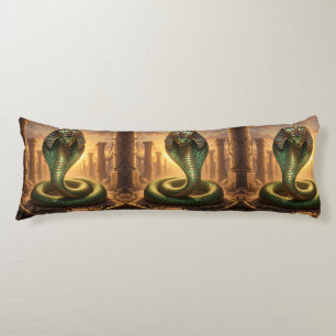 Coussins Longs Wadjet – Déesse serpent égyptienne