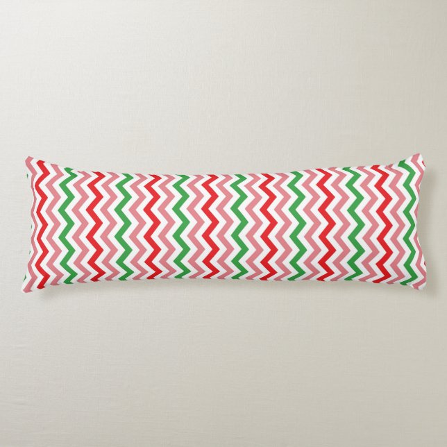 Coussins Longs Watermelon Summer Zigzag Stripes Motif-56209 (Devant)
