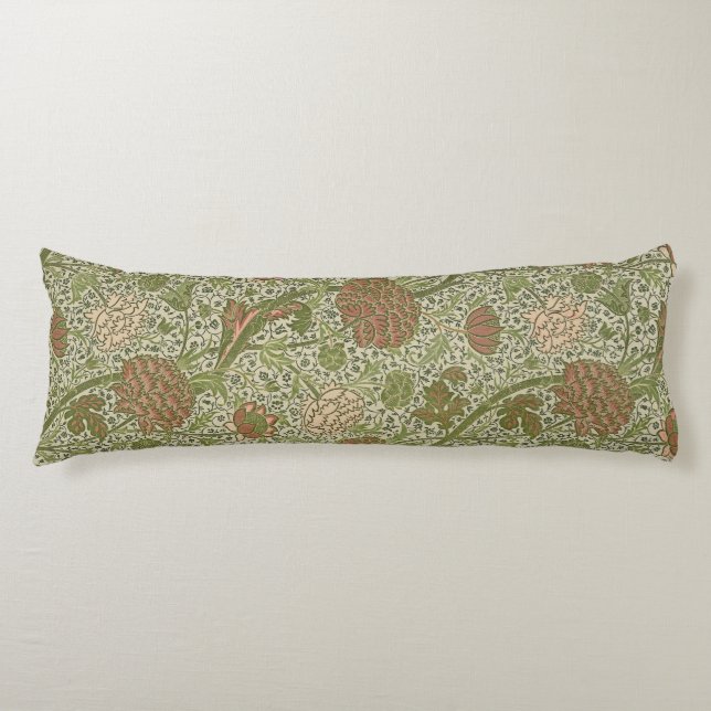 Coussins Longs William Morris Cray Fleur de Sauge Floral Botaniqu (Devant)