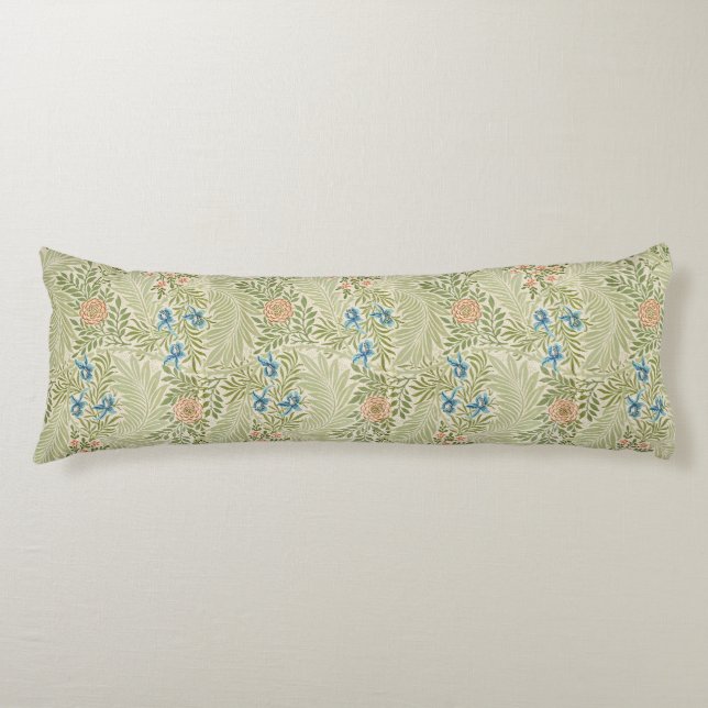 Coussins Longs William Morris Larkspur Motif floral (Devant)