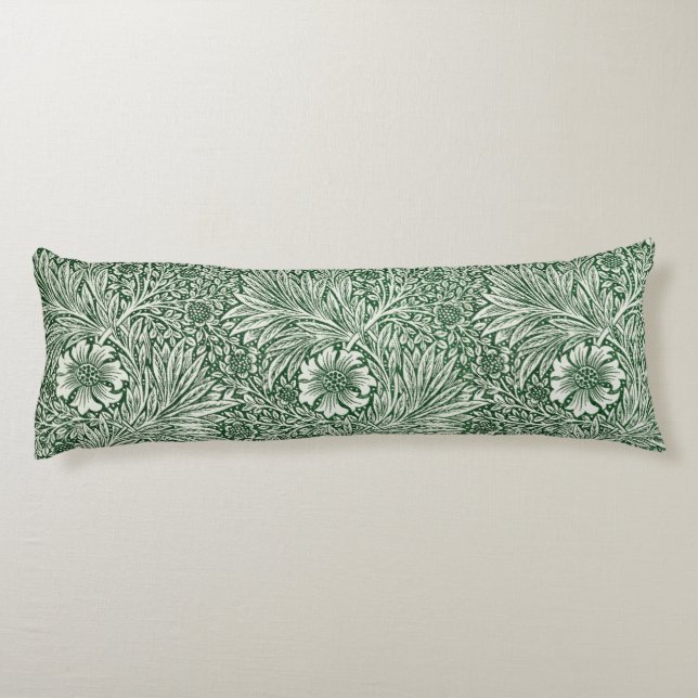 Coussins Longs william morris marigold vert floral fleur (Dos)