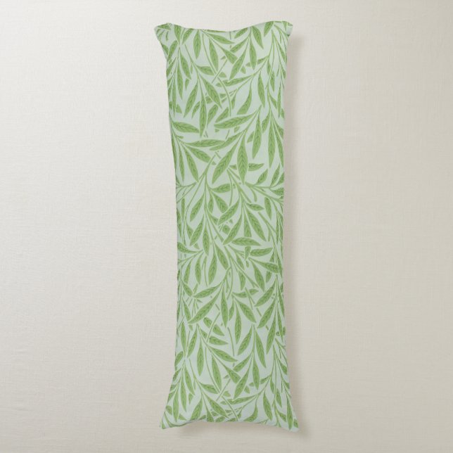 Coussins Longs William Morris Saule Fleur Classique Vert (Devant (Vertical))