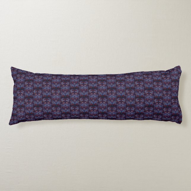 Coussins Longs William Morris Vintage Broderie textile florale (Devant)