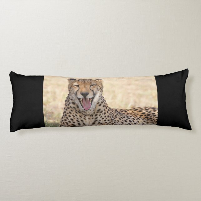 Coussins Longs Yawning Cheetah (Dos)