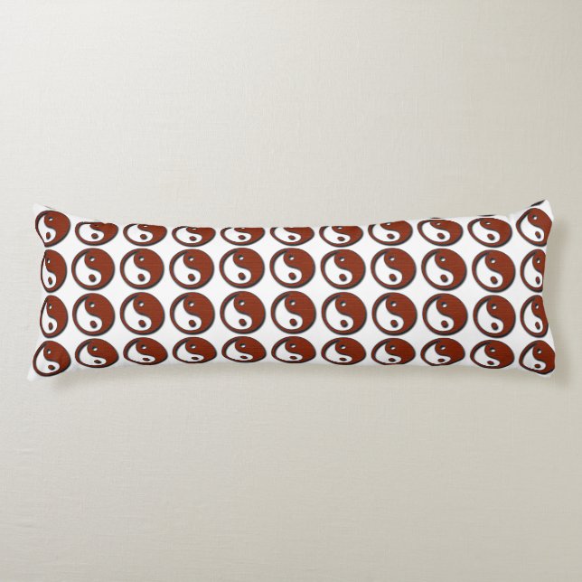 Coussins Longs Yin Yang par Shirley Taylor (Devant)