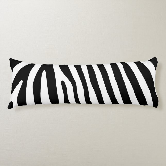 Coussins Longs Zebra rayures motif noir & blanc + vos idées (Devant)