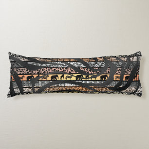 Coussins Longs Zebra, un Motif africain tribal branché Imprimer