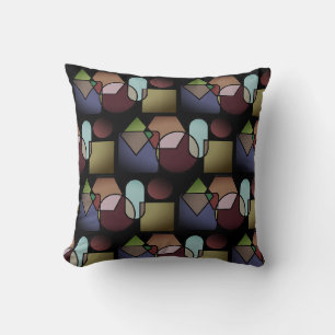 Coussins Marrons à Jeter avec Motif de Cercle
