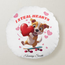 Coussins modernes de Saint Valentin pour les coupl