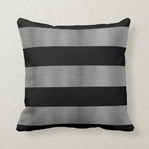 Coussins noir et argent pour canapé
