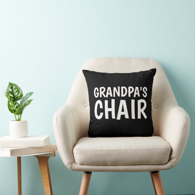COUSSINS NOIRS DE LA PRÉSIDENCE DE GRANDPA (Chaise)