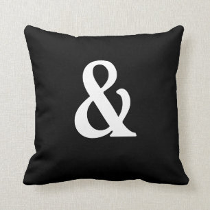 Coussins noirs et blancs de MoJo d'Américain