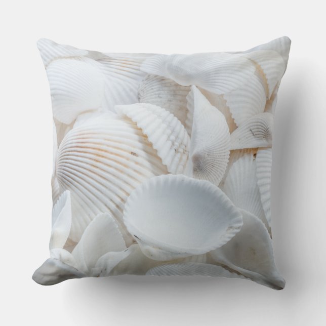 Coussins Oreillers - Coquilles Blanches (Recto)