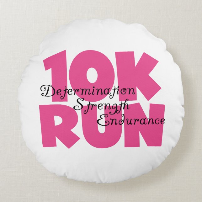 Coussins Ronds 10K Run Sport Rose (Devant)