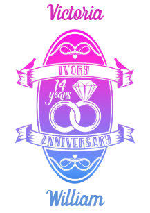 Cadeaux Anniversaire 14 Ans De Mariage Zazzle Fr
