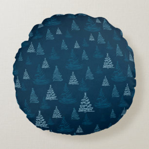 Coussins Ronds 2d illustration. Abstraits flocons de neige. Saint