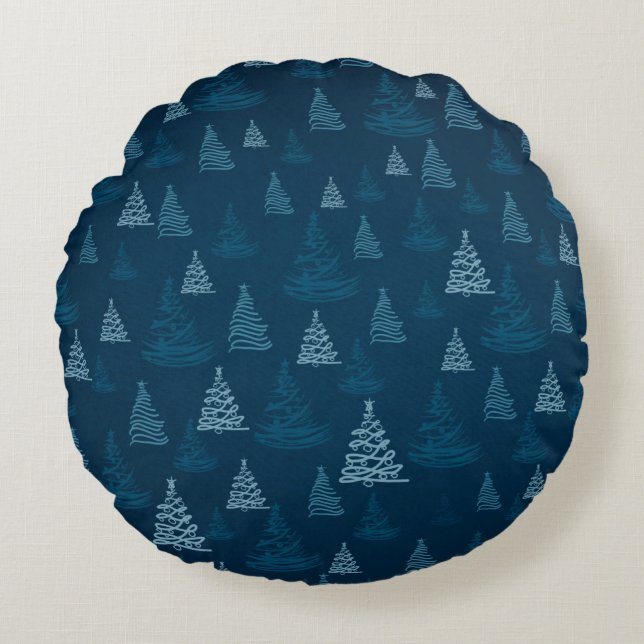Coussins Ronds 2d illustration. Abstraits flocons de neige. Saint (Devant)