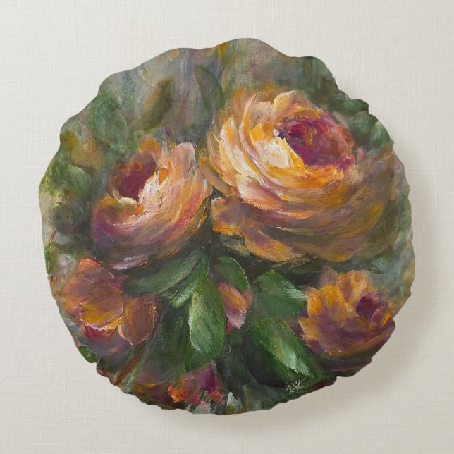 Coussins Ronds 315 Roses (Dos)