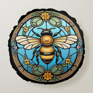 Coussins Ronds Abeille de miel en verre