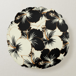 Coussins Ronds Abstrait ethnique vintage motif transparent. Triba