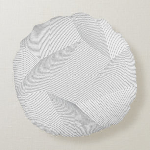Coussins Ronds Abstrait, moderne, simple, dynamique motif de lign