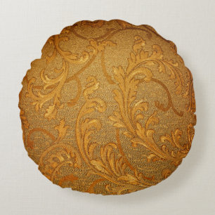 Coussins Ronds Abstrait vintage ornement motif