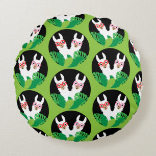 Coussins Ronds Accessoires Llama Alpaca amusants