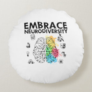 Coussins Ronds Adopter la Sensibilisation sur l'autisme de la neu