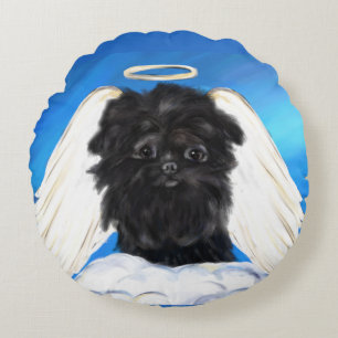 Coussins Ronds Affenpinscher Ange