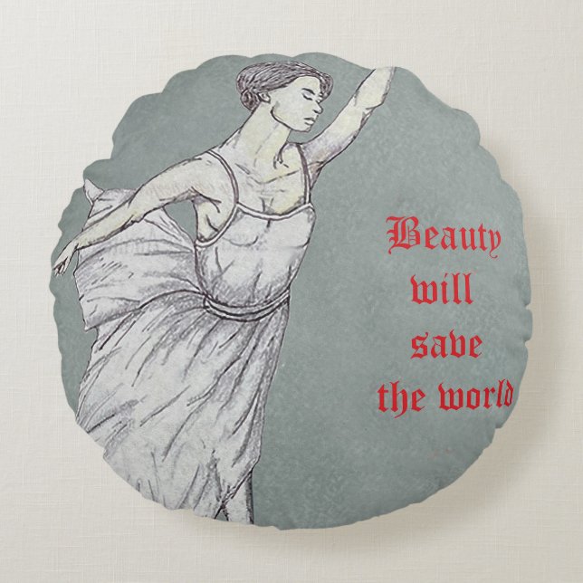 Coussins Ronds Affiche Art Nouveau (Devant)