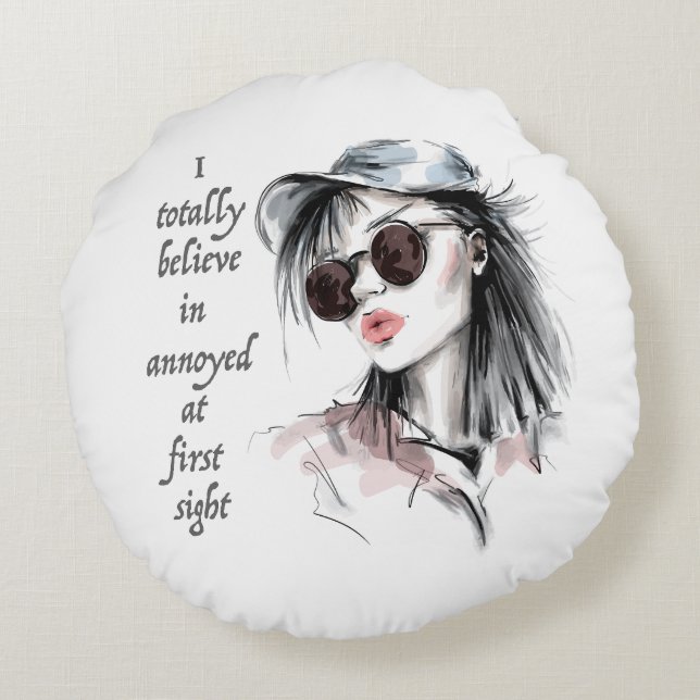 Coussins Ronds Agacé au premier regard (Dos)