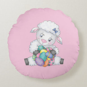 Coussins Ronds Agneau de Pâques