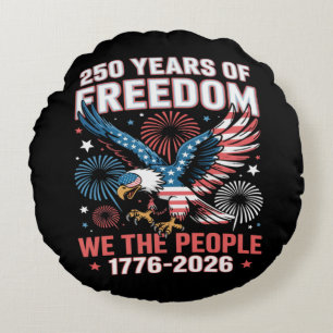 Coussins Ronds Aigle de la liberté 250 ans 250e anniversaire État