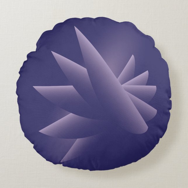 Coussins Ronds Ailes violettes (Devant)