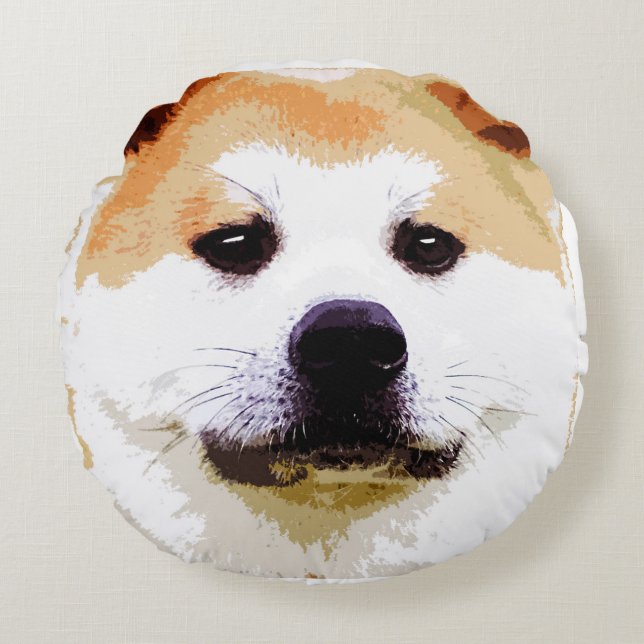 Coussins Ronds Akita Inu (Devant)