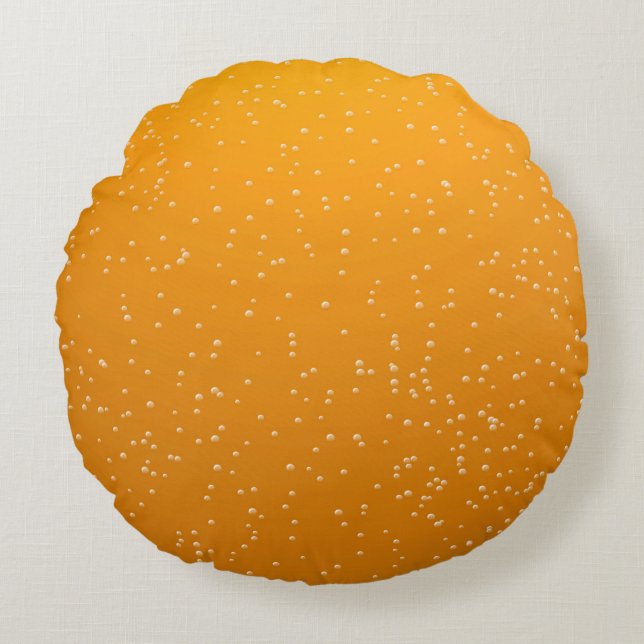 Coussins Ronds Ale avec de minuscules bulles Art Arrière - plan (Devant)