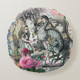 Coussins Ronds Alice Classique Merveilleux Dodo Art Tenniel