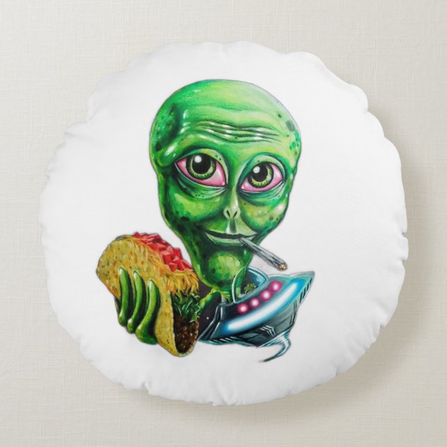 Coussins Ronds Alien (Devant)