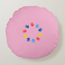 Almofada Redonda (40.64cm) Mãos