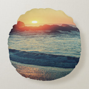 Coussins Ronds Alors que le soleil se couche......