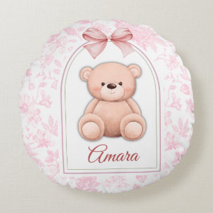 Coussins Ronds Amara Conception personnalisée d'ours en peluche