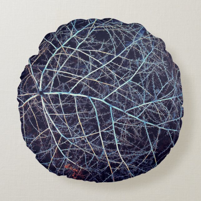 Coussins Ronds Amarante d'hiver (Devant)