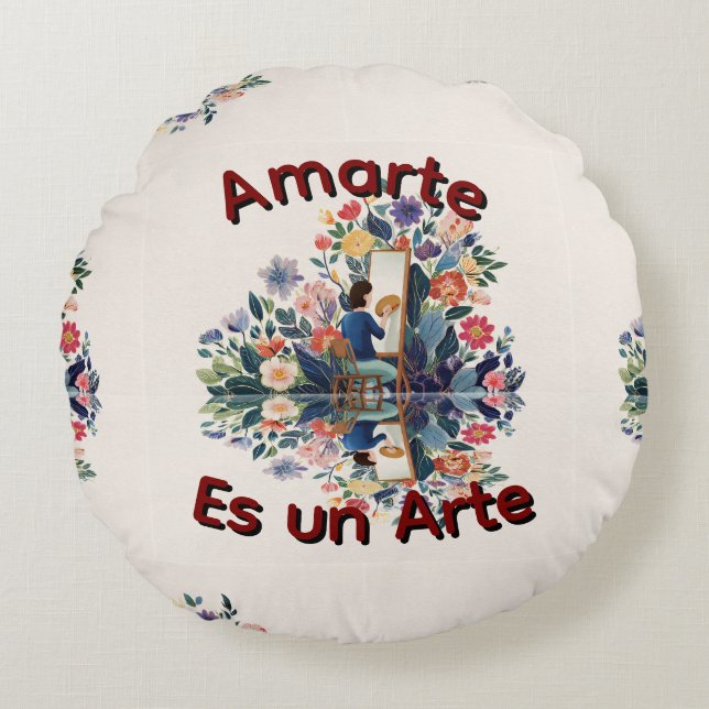 Coussins Ronds Amarte es un Arte (Devant)