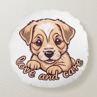 Coussins Ronds Amateurs d'animaux de compagnie